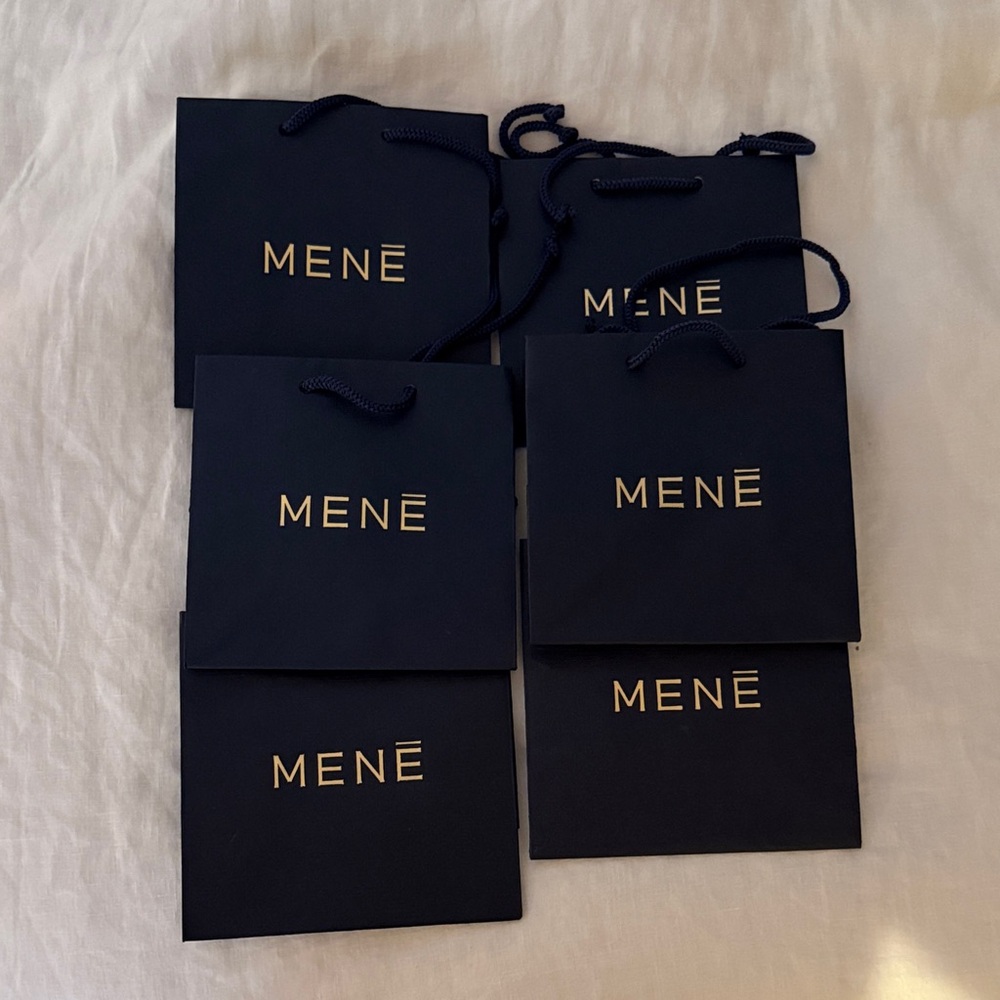 SET OF SIX MENE GIFT BAGS BRAND NEW